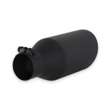 Flowmaster Round, Black 2.50 Inch Exhaust Tip 15404B Tip, Clamp-On, 304 Stainless Steel, Ceramic Coated, in. Inlet, 4.00 in. Outlet, 11.00 in. Length, Universal, Each thumbnail 5