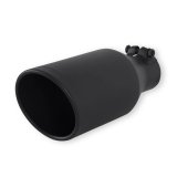 Flowmaster Round, Black 2.50 Inch Exhaust Tip 15404B Tip, Clamp-On, 304 Stainless Steel, Ceramic Coated, in. Inlet, 4.00 in. Outlet, 11.00 in. Length, Universal, Each thumbnail 7