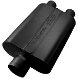 Flowmaster 40 Series Delta Flow Steel 3 Inch Muffler 9430422 Muffler, Series, in. Inlet/Dual 2 1/4 in. Outlet, Steel, Black, Each thumbnail 4