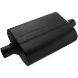 Flowmaster 40 Series Delta Flow Steel 2 Inch Muffler 942040 Muffler, Series, in. Inlet/2 in. Outlet, Steel, Black, Each thumbnail 2