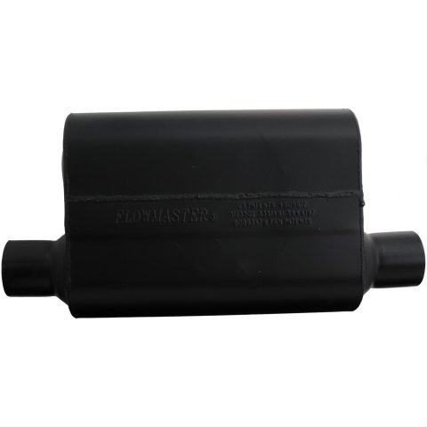 Flowmaster Super 44 Series Steel 2.5 Inch Muffler 942549 Muffler, Series, 2 1/2 in. Inlet/2 1/2 in. Outlet, Steel, Black, Each