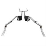 Flowmaster Stainless Steel American Thunder Exhaust Systems for 1969 CAMARO, FIREBIRD - 817139 System, Thunder, Header-back, Stainless, Two Mufflers, Split Rear Exit, Chevy, Pontiac, Kit thumbnail 1