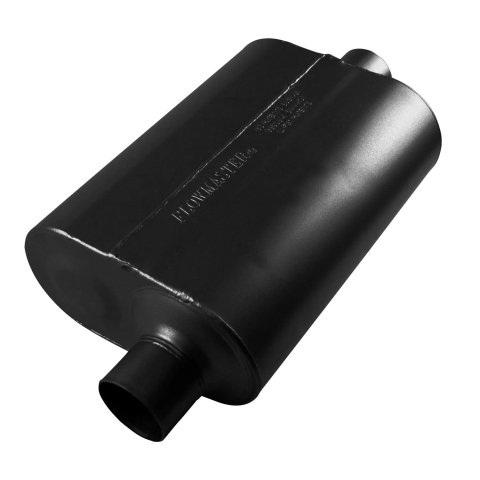Flowmaster Super 40 Series Delta Flow 409 Stainless Steel 2.5 Inch Muffler 852546 Muffler, Series, Oval, Stainless, Offset in. Inlet, Center in. Outlet, 13.5 in. Case Length thumbnail 6