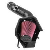 Flowmaster Delta Force Cold Air Intake Kits 615123 Intake, Air, Red Filter, Black Polyethylene Tube, Ford, 6.0L Diesel, Kit thumbnail 5