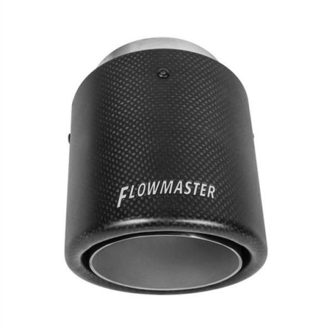 Flowmaster Round, Carbon fiber 3 Inch Exhaust Tip 15401 Tip, Fiber, 3.00 in. Inlet, 4.00 in. Outlet, 5.25 in. Length, Slant, Each thumbnail 4