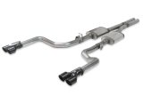 Flowmaster FlowFX Exhaust Systems 717904 System, Cat-back, FlowFX, 409 Stainless Steel, Four 3.50 in. Black Ceramic Coated Tips, Quad Exit, Dodge, 5.7L, Kit thumbnail 1
