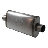Flowmaster FlowFX 409 Stainless Steel 3 Inch Muffler 71249 Muffler, Series, 3.0 in. Inlet/3.0 in. Outlet, Steel, Natural, Each thumbnail 1