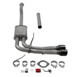 Flowmaster FlowFX Exhaust Systems 718116 System, Cat-back, FlowFX, 409 Stainless Steel, 4.00 in. Black Ceramic Coated Tips, Passenger Side Exit, Ford, Kit thumbnail 4