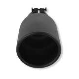 Flowmaster Round, Black 3.50 Inch Exhaust Tip 15405B Tip, Clamp-On, 304 Stainless Steel, Ceramic Coated, in. Inlet, 5.00 in. Outlet, 12.00 in. Length, Universal, Each thumbnail 1