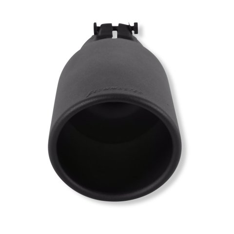 Flowmaster Round, Black 3.50 Inch Exhaust Tip 15405B Tip, Clamp-On, 304 Stainless Steel, Ceramic Coated, in. Inlet, 5.00 in. Outlet, 12.00 in. Length, Universal, Each