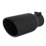 Flowmaster Round, Black 3.50 Inch Exhaust Tip 15405B Tip, Clamp-On, 304 Stainless Steel, Ceramic Coated, in. Inlet, 5.00 in. Outlet, 12.00 in. Length, Universal, Each thumbnail 3