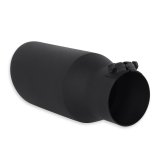 Flowmaster Round, Black 3.50 Inch Exhaust Tip 15405B Tip, Clamp-On, 304 Stainless Steel, Ceramic Coated, in. Inlet, 5.00 in. Outlet, 12.00 in. Length, Universal, Each thumbnail 5