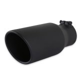 Flowmaster Round, Black 3.50 Inch Exhaust Tip 15405B Tip, Clamp-On, 304 Stainless Steel, Ceramic Coated, in. Inlet, 5.00 in. Outlet, 12.00 in. Length, Universal, Each thumbnail 6