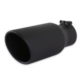 Flowmaster Round, Black 3.50 Inch Exhaust Tip 15405B Tip, Clamp-On, 304 Stainless Steel, Ceramic Coated, in. Inlet, 5.00 in. Outlet, 12.00 in. Length, Universal, Each thumbnail 7