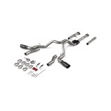 Flowmaster Outlaw Series Exhaust Systems 818191 System, Cat-back, Series, 3.00 in., 409 Stainless Steel, Natural, 4.50 in. Black Tip, Split Side, Split Rear, Chevy, GMC, Kit thumbnail 3