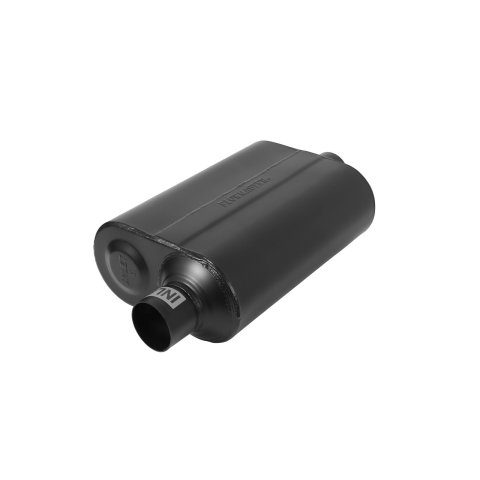 Flowmaster Super 40 Series Delta Flow Steel 2.5 Inch Muffler 952546 Muffler, Series, 2 1/2 in. Inlet/2 1/2 in. Outlet, Steel, Black, Each