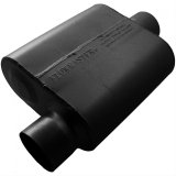 Flowmaster Delta Force 10 Series Steel 3 Inch Muffler 9430119 Muffler, One Chamber, in. Inlet/3 in. Outlet, Steel, Black, Each thumbnail 1