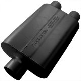 Flowmaster 40 Series Delta Flow Steel 3 Inch Muffler 9430402 Muffler, Series, in. Inlet/Dual 2 1/2 in. Outlet, Steel, Black, Each thumbnail 1