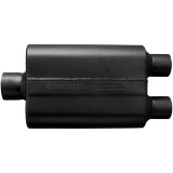 Flowmaster 40 Series Delta Flow Steel 3 Inch Muffler 9430402 Muffler, Series, in. Inlet/Dual 2 1/2 in. Outlet, Steel, Black, Each thumbnail 2