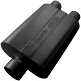 Flowmaster 40 Series Delta Flow Steel 3 Inch Muffler 9430402 Muffler, Series, in. Inlet/Dual 2 1/2 in. Outlet, Steel, Black, Each thumbnail 6