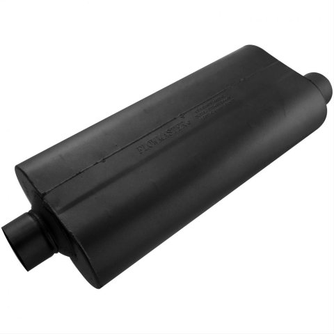 Flowmaster 70 Series Big Block II Steel 3 Inch Muffler 53072 Muffler, Series, in. Inlet/3 in. Outlet, Steel, Black, Each