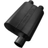 Flowmaster 40 Series Delta Flow Steel 2.5 Inch Muffler 9425432 Muffler, Series, 2 1/2 in. Inlet/Dual 2 1/4 in. Outlet, Steel, Black, Each thumbnail 2