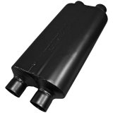 Flowmaster 50 Series Heavy-Duty 409 Stainless Steel 2.5 Inch Muffler 8525554 Muffler; Heavy Duty Muffler; in. Dual Inlet/2.5 in. Dual Outlet; Case Dimensions 5 in. x 10 in. thumbnail 5