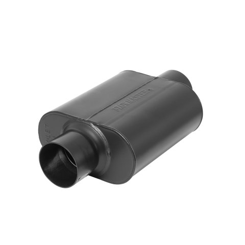 Flowmaster Delta Force 40 Series Race 409 Stainless Steel 3 Inch Muffler 8430408 Muffler, Race, Oval, Stainless, Black in. Center Inlet/Outlet, 9 in. Case Length thumbnail 1