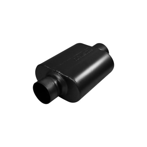 Flowmaster Delta Force 40 Series Race 409 Stainless Steel 3 Inch Muffler 8430408 Muffler, Race, Oval, Stainless, Black in. Center Inlet/Outlet, 9 in. Case Length thumbnail 5