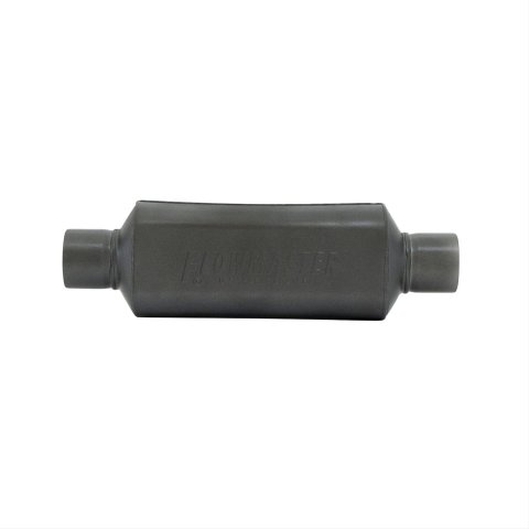 Flowmaster Super HP-2 409 Stainless Steel 2 Inch Muffler 12012409 Muffler, Oval, Steel, Black, in. Center Inlet/Outlet, 18 in. Overall Length, Each thumbnail 2