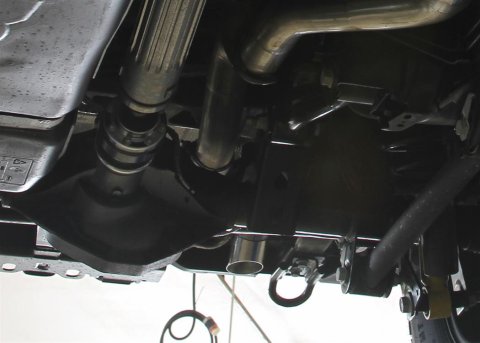 Flowmaster Outlaw High Clearance Muffler Delete Systems 818125 Eliminator Pipe, Series, 2.50 in. Pipe, 409 Stainless Steel, Natural, 3.00 in. Polished 304 Stainless Tip, Hangers Included, Ford, Each thumbnail 1