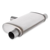 Flowmaster FlowFX 409 Stainless Steel 2.5 Inch Muffler 72206 Muffler, Series, Oval, in. Inlet, Dual in. Outlet, Steel, Natural Finish, Each thumbnail 4