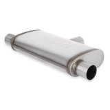 Flowmaster FlowFX 409 Stainless Steel 2.5 Inch Muffler 72206 Muffler, Series, Oval, in. Inlet, Dual in. Outlet, Steel, Natural Finish, Each thumbnail 5