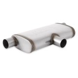 Flowmaster FlowFX 409 Stainless Steel 2.5 Inch Muffler 72206 Muffler, Series, Oval, in. Inlet, Dual in. Outlet, Steel, Natural Finish, Each thumbnail 9