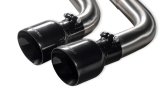 Flowmaster Signature Series Exhaust Systems 738173 System, Cat-back, Series, 304 Stainless Steel, Brushed, 4.00 in. Black Chrome Tip, Driver Side Exit, Toyota, Kit thumbnail 1
