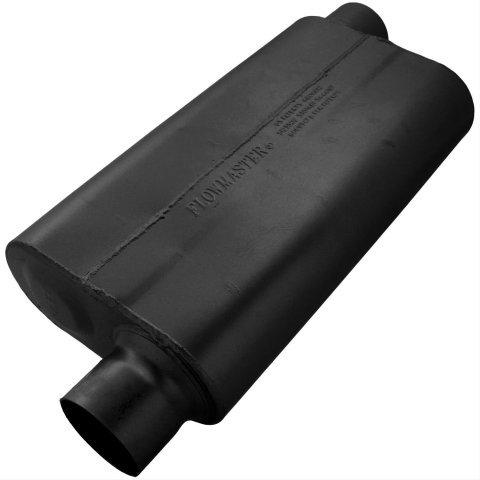 Flowmaster 50 Series Delta Flow Steel 3 Inch Muffler 943053 Muffler, Series, in. Inlet/3 in. Outlet, Steel, Black, Each