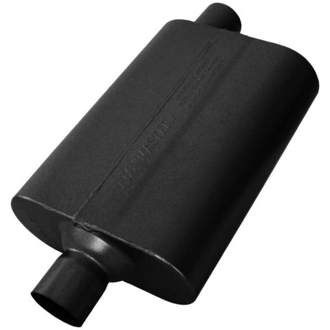 Flowmaster 50 Series Delta Flow 409 Stainless Steel 2.25 Inch Muffler 842452 Muffler, Series, 2 1/4 in. Inlet/2 1/4 in. Outlet, Steel, Black, Each thumbnail 6