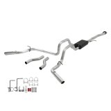 Flowmaster American Thunder Exhaust Systems 17436 Exhaust, Thunder, CatBack, Steel, Aluminized, Polished Tips, Chevy, GMC, Pickup, 4.8, 5.3L thumbnail 1