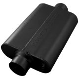Flowmaster Stainless Steel Delta Force 50 Series Race 409 2.5 Inch Muffler 8325508 Muffler, Series, 2 1/2 in. Inlet/2 1/2 in. Outlet, Steel, Black, Each thumbnail 1