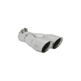 Flowmaster Round, Polished 2.50 Inch Exhaust Tip 15307 Tip, Dual, Clamp-on, Stainless, Polished, 2.5 in. Inlet I.D., 10 in. Length, Each thumbnail 3