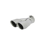 Flowmaster Round, Polished 2.50 Inch Exhaust Tip 15307 Tip, Dual, Clamp-on, Stainless, Polished, 2.5 in. Inlet I.D., 10 in. Length, Each thumbnail 5