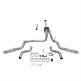 Flowmaster American Thunder Exhaust Systems 817725 System, Thunder, Cat-Back, Split Rear/Side, Stainless Steel, Natural, Ford, 2.7, 3.5, 5.0L thumbnail 1