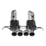 Flowmaster Outlaw Series Exhaust Systems 817754 Systems, Series, Rear Axle-back, Dual, Stainless Steel, Natural, Rear Exit, Polished Tips, Chevrolet, 6.2L, Kit thumbnail 1