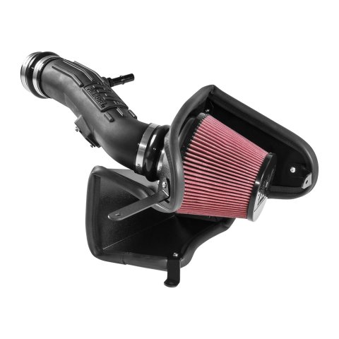 Flowmaster Delta Force Cold Air Intake Kits 615146 Intake, Air, Red Filter, Black Polyethylene Tube, Ford, 3.7L, Kit thumbnail 1