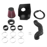 Flowmaster Delta Force Cold Air Intake Kits 615116 Intake, Air, Red Filter, Black Polyethylene Tube, Chevy, GMC, 4.8L, 5.3L, Kit thumbnail 1