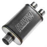 Flowmaster FlowFX 409 Stainless Steel 3 Inch Muffler 72198 Muffler, Series, in. Inlet/2.5 in. Outlets, Steel, Natural, Each thumbnail 1