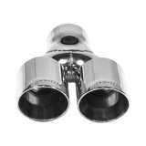 Flowmaster Round, Polished 3 Inch Exhaust Tip 15402 Tip, Dual, Weld-on, Strainless, Polished, in. Inlet, 9.5 in. Length, Each thumbnail 2