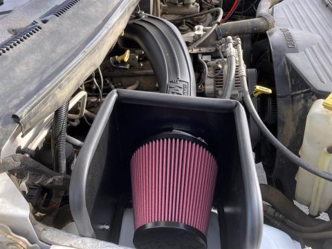 Flowmaster Delta Force Cold Air Intake Kits 615109 Intake, Air, Red Filter, Black Polyethylene Tube, Dodge, Kit thumbnail 7