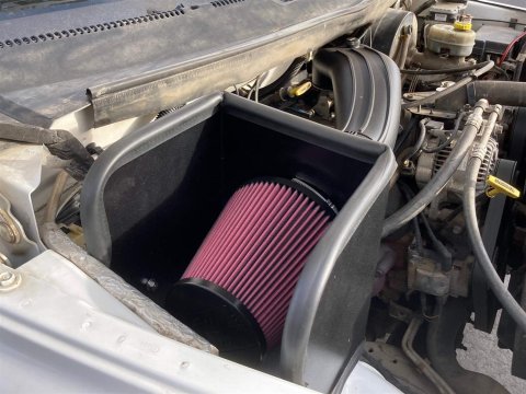 Flowmaster Delta Force Cold Air Intake Kits 615109 Intake, Air, Red Filter, Black Polyethylene Tube, Dodge, Kit thumbnail 8