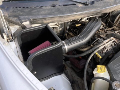 Flowmaster Delta Force Cold Air Intake Kits 615109 Intake, Air, Red Filter, Black Polyethylene Tube, Dodge, Kit thumbnail 9